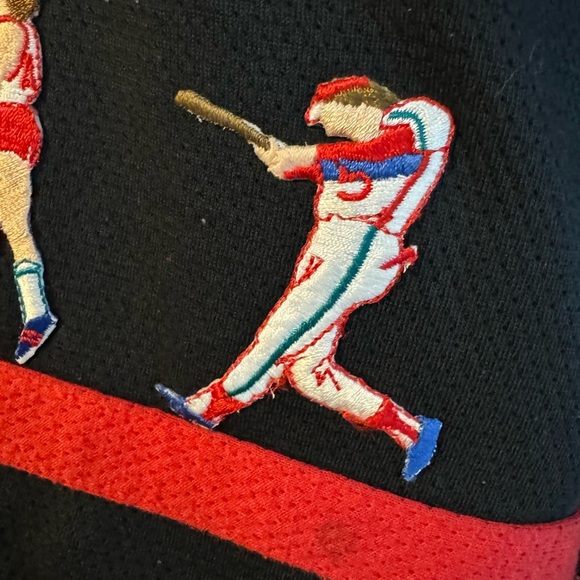 Art Deco 80’s Rare Vedo Verde Cardigan Gold Button Up Colorful Embroidered Sport - Picture 5 of 11